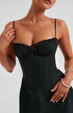 Lauren Midi Dress - Black
