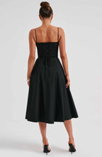 Lauren Midi Dress - Black
