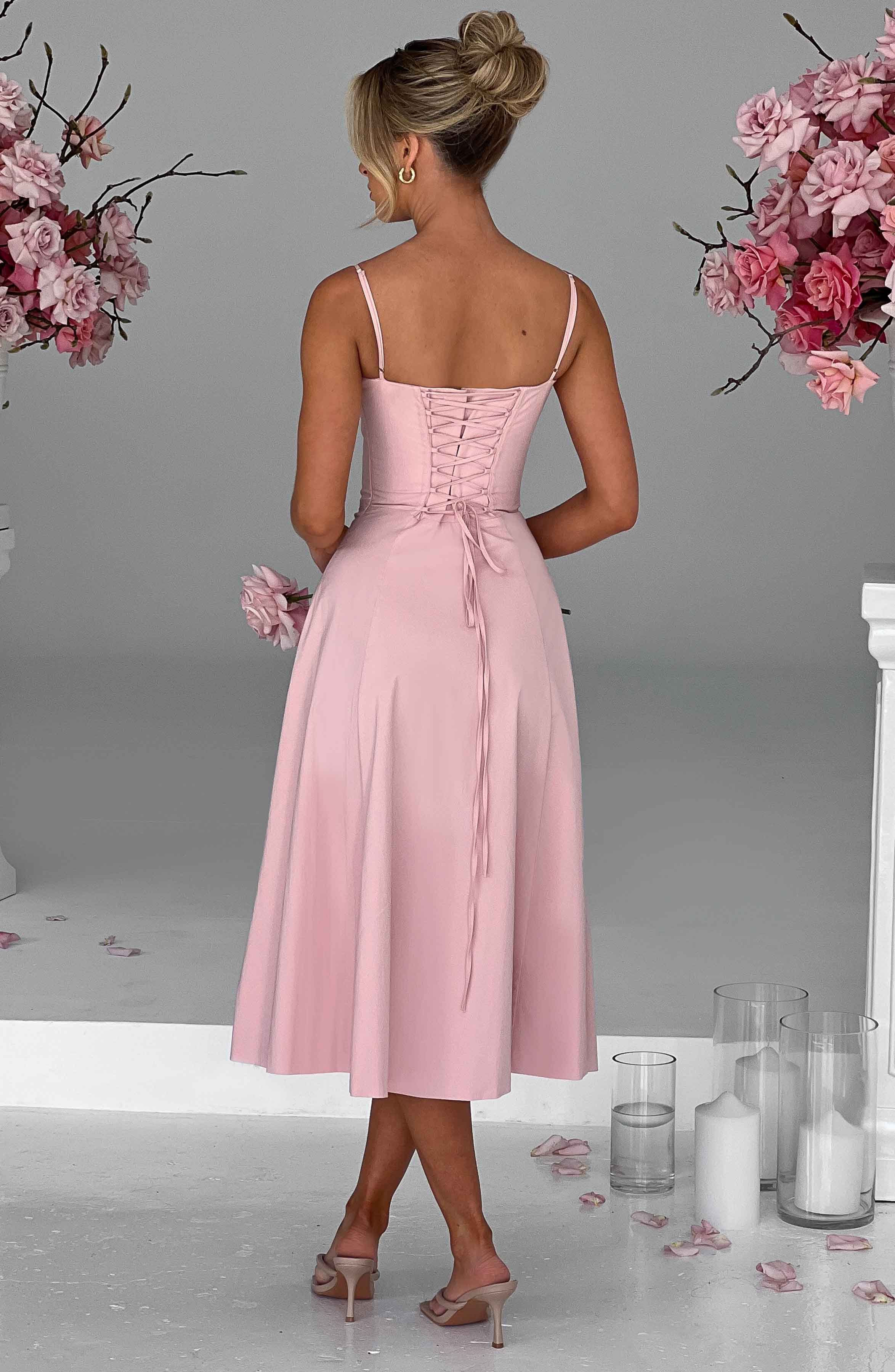 Lauren Midi Dress - Blush