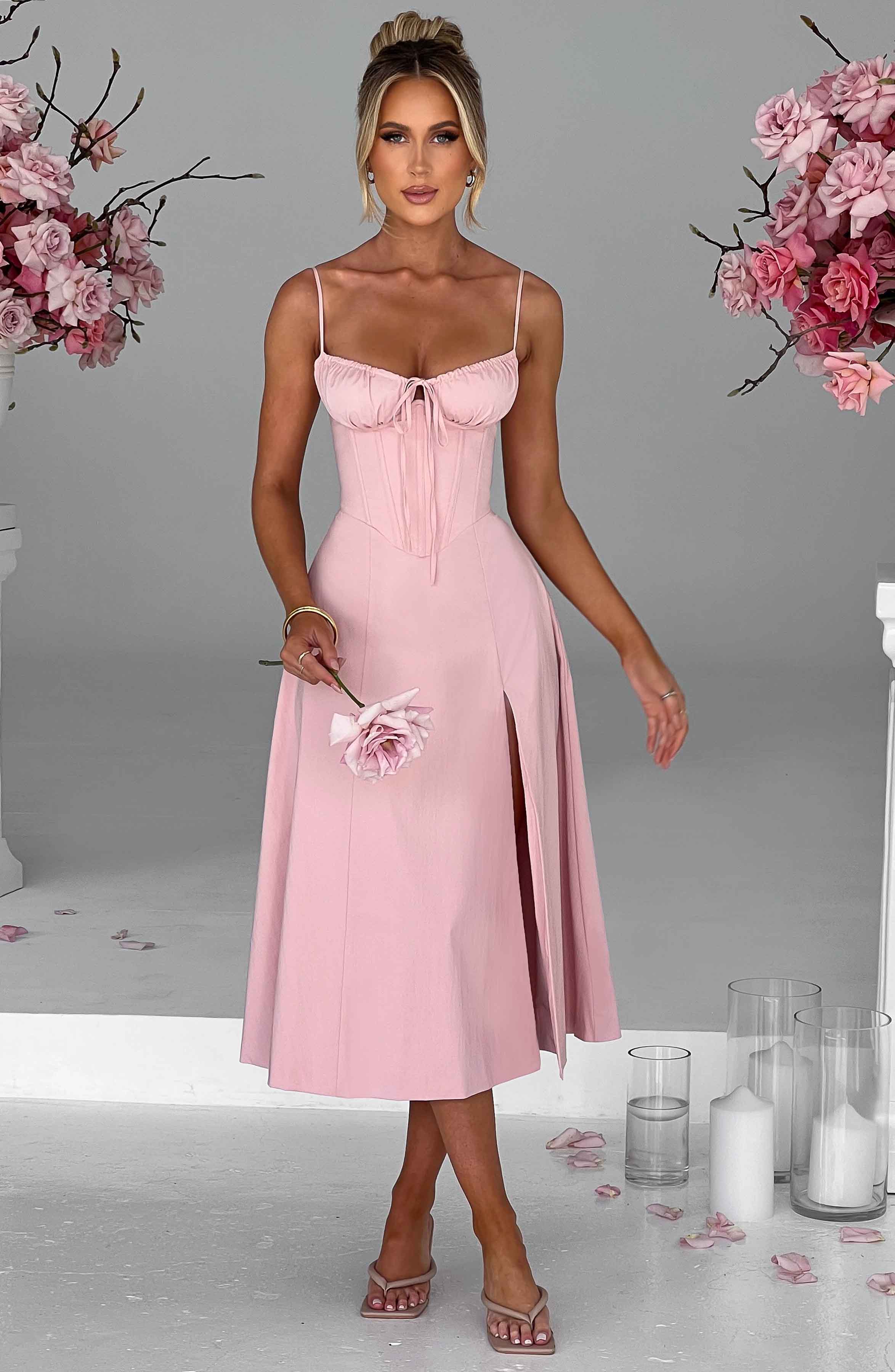 Lauren Midi Dress - Blush
