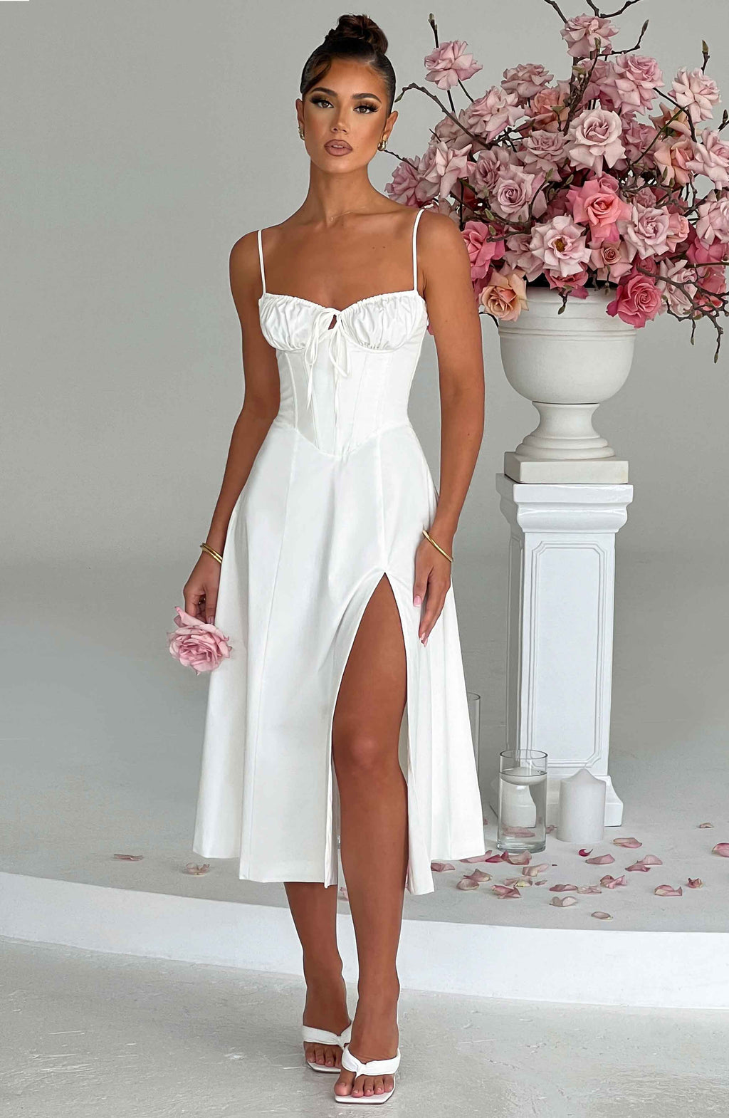 Daisy Midi Dress - Ivory