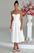 Amber Midi Dress - Ivory