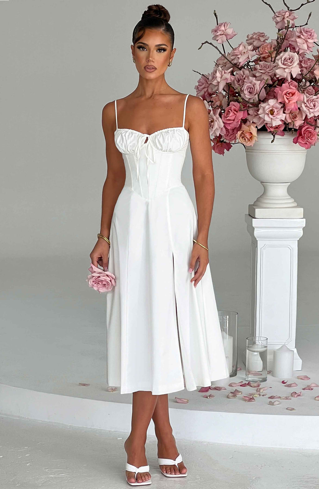 Daisy Midi Dress - Ivory