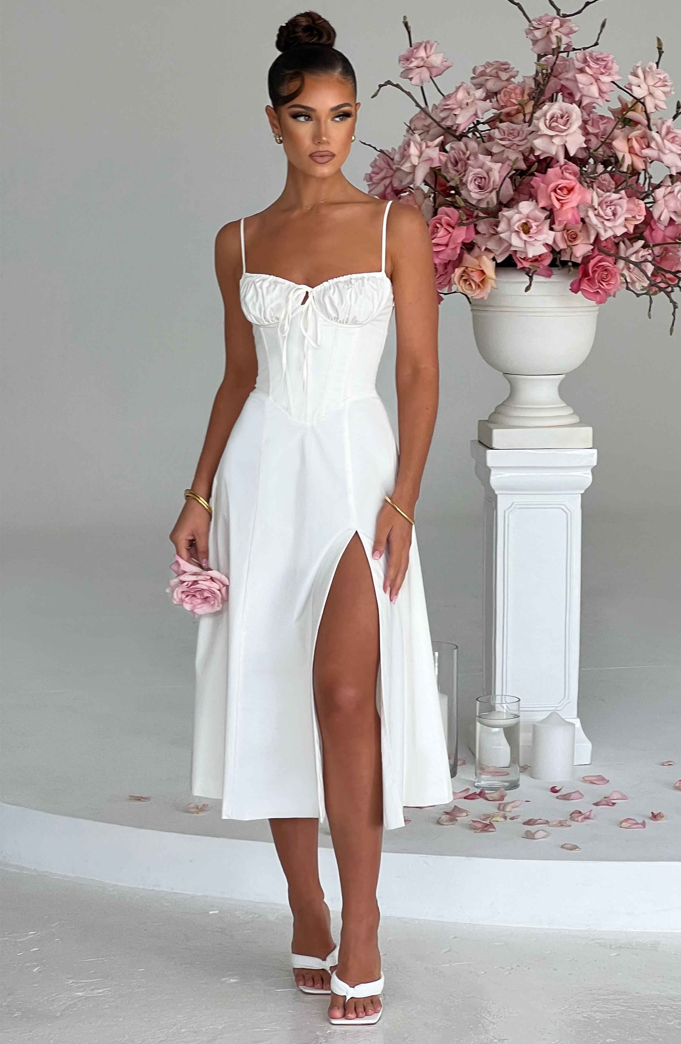 Daisy Midi Dress - Ivory