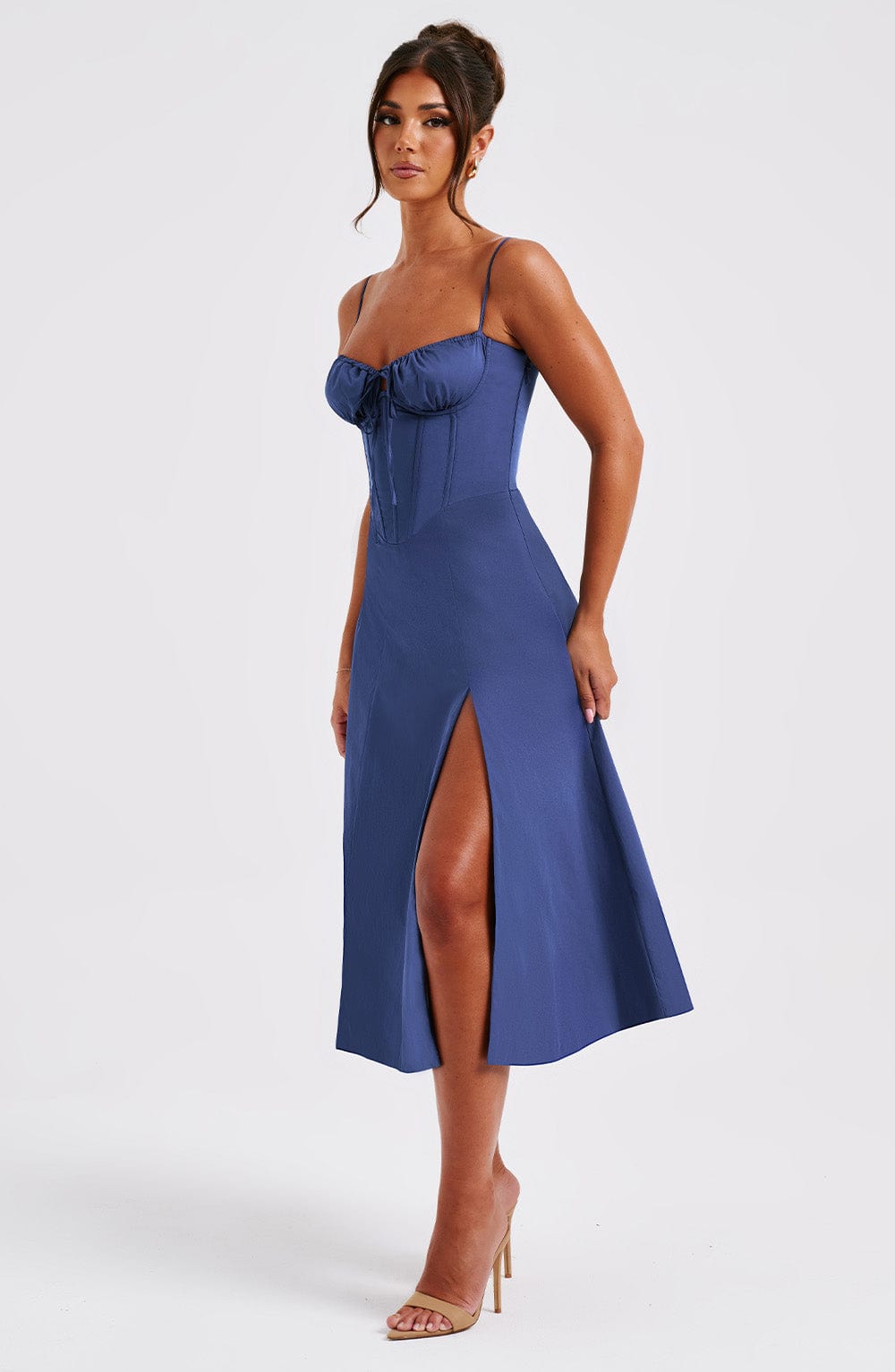 Lauren Midi Dress - Navy