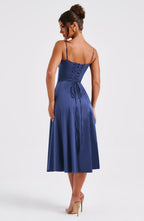 Lauren Midi Dress - Navy