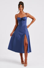 Lauren Midi Dress - Navy
