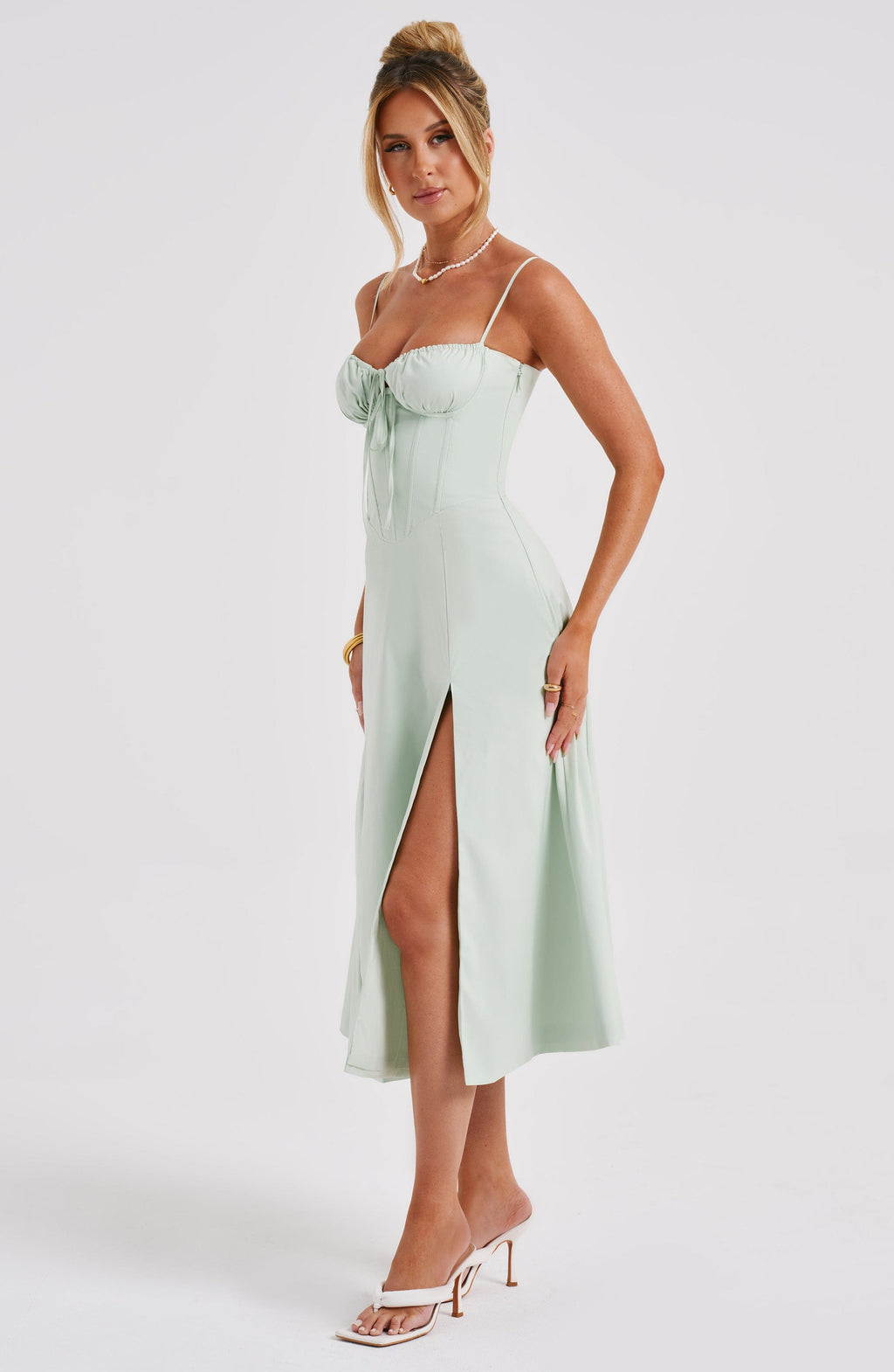 Daisy Midi Dress - Sage