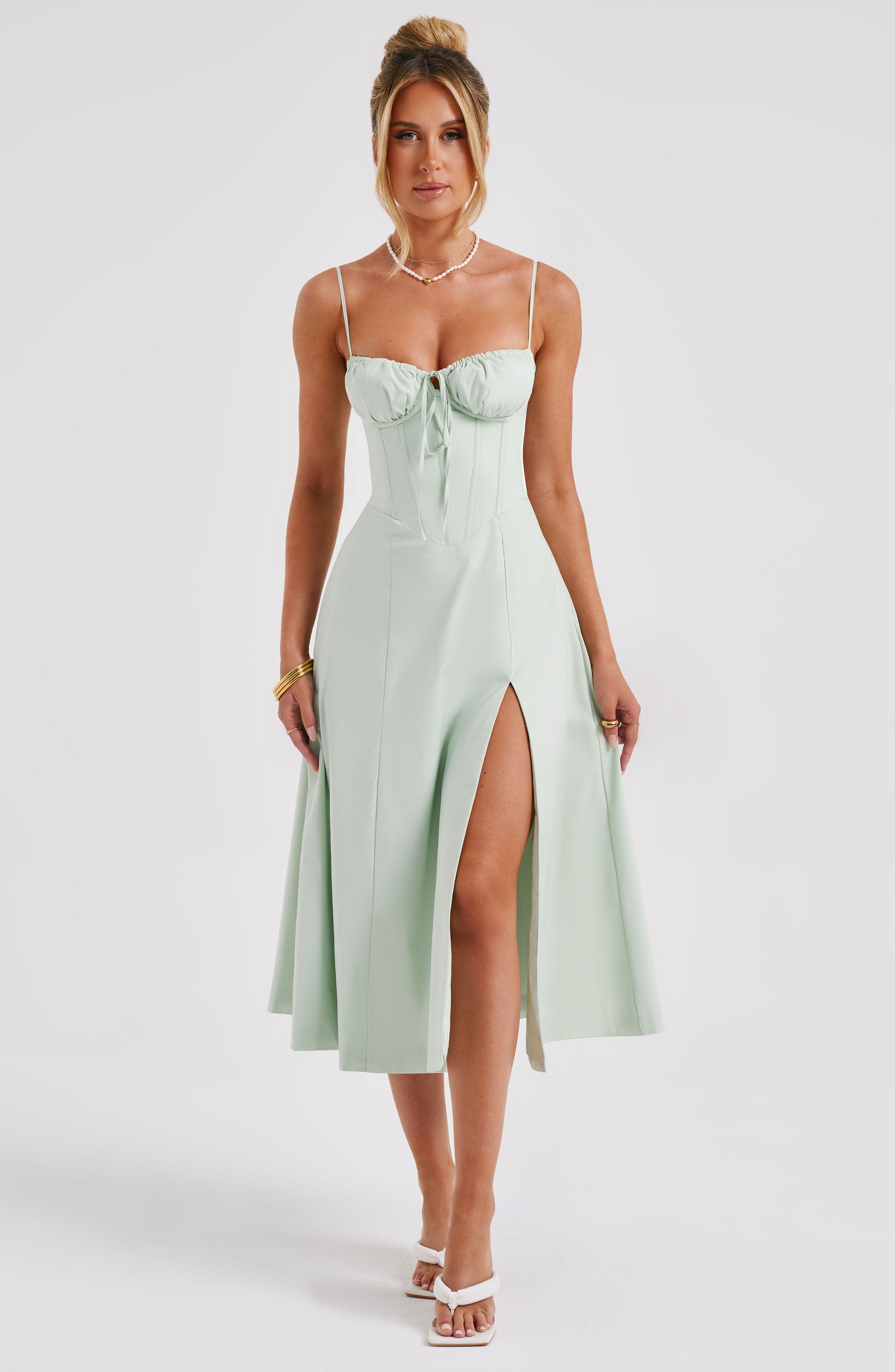Daisy Midi Dress - Sage
