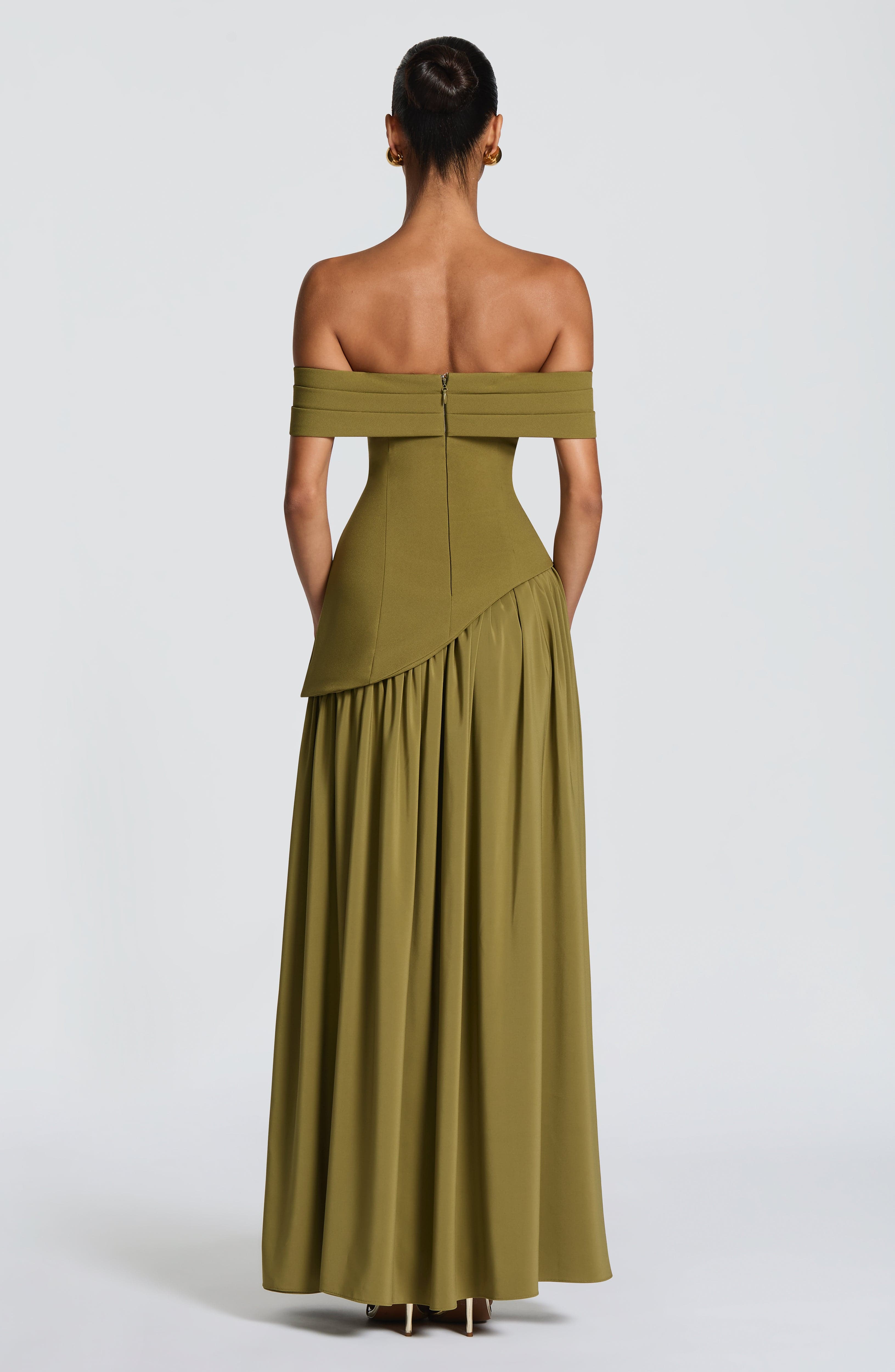 Norma Maxi Dress - Deep Olive