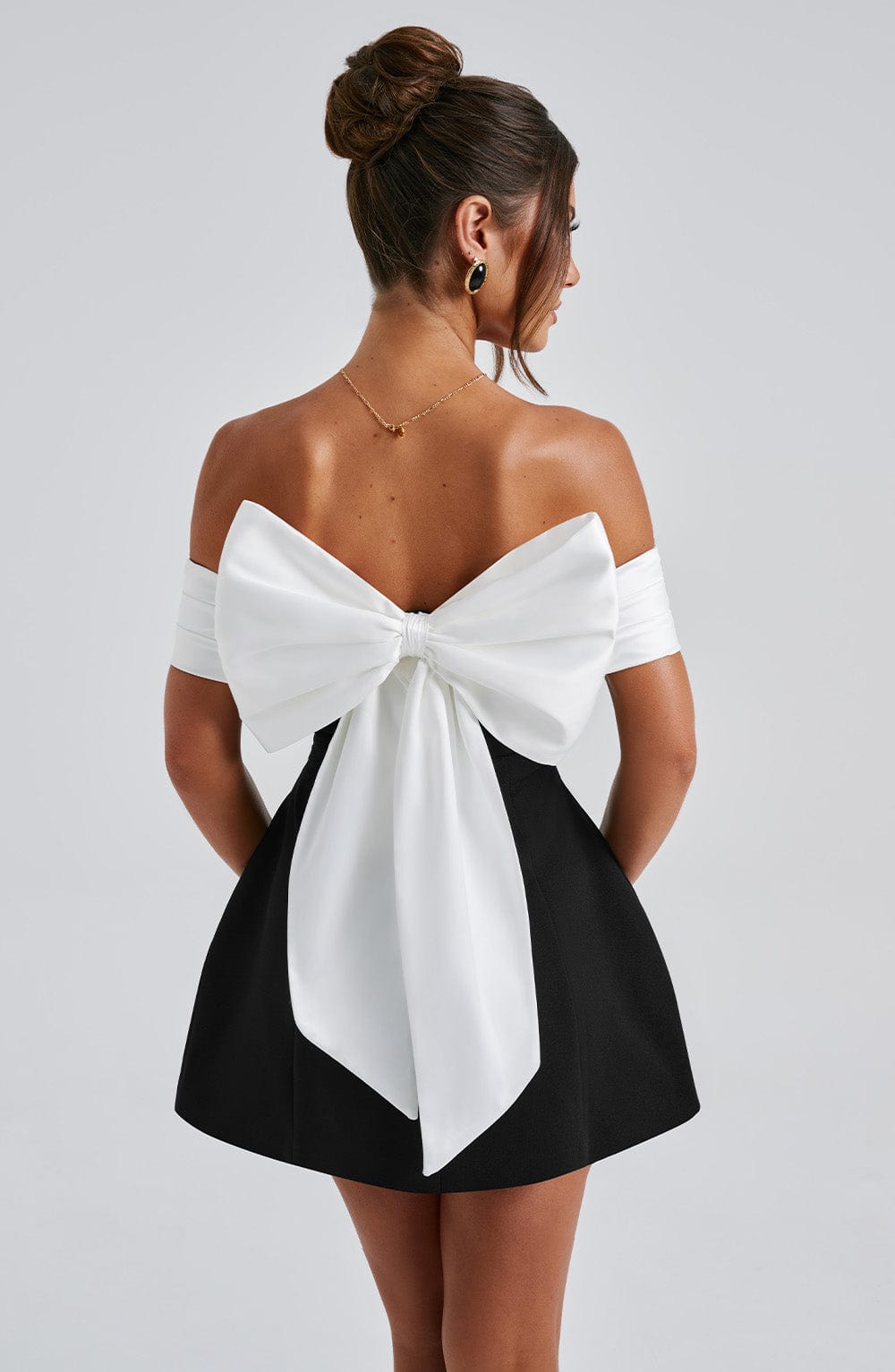 Sophie Mini Dress - Black/White
