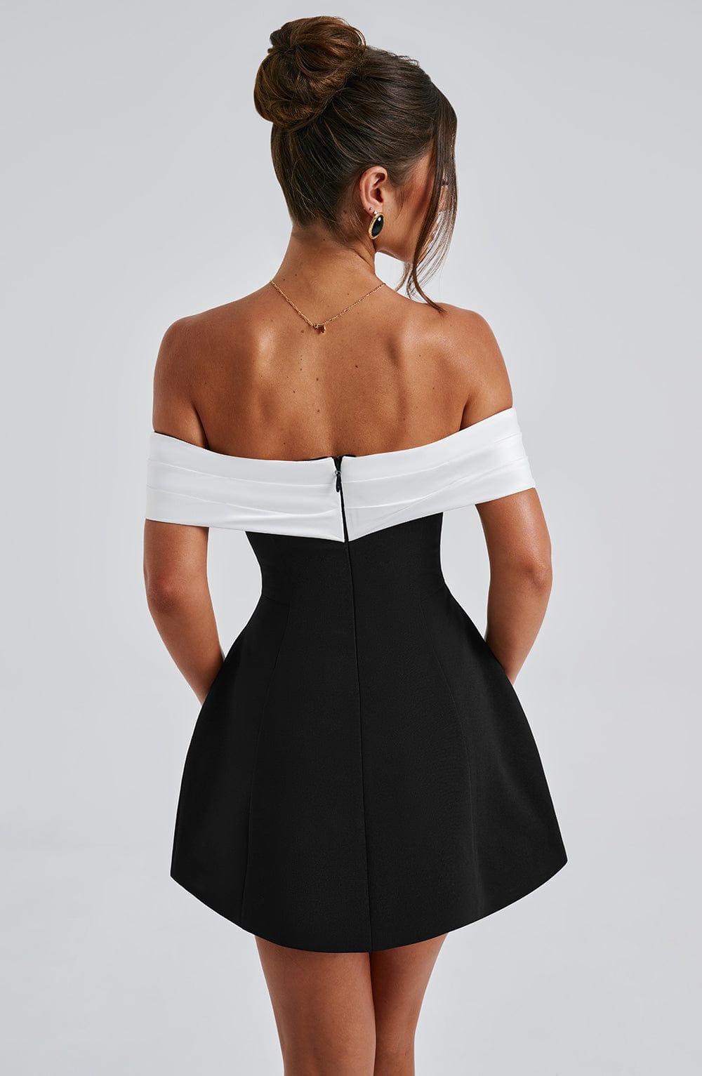 Sophie Mini Dress - Black/White