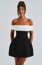 Sophie Mini Dress - Black/White