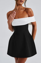 Sophie Mini Dress - Black/White