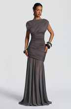 Talia Maxi Dress - Charcoal
