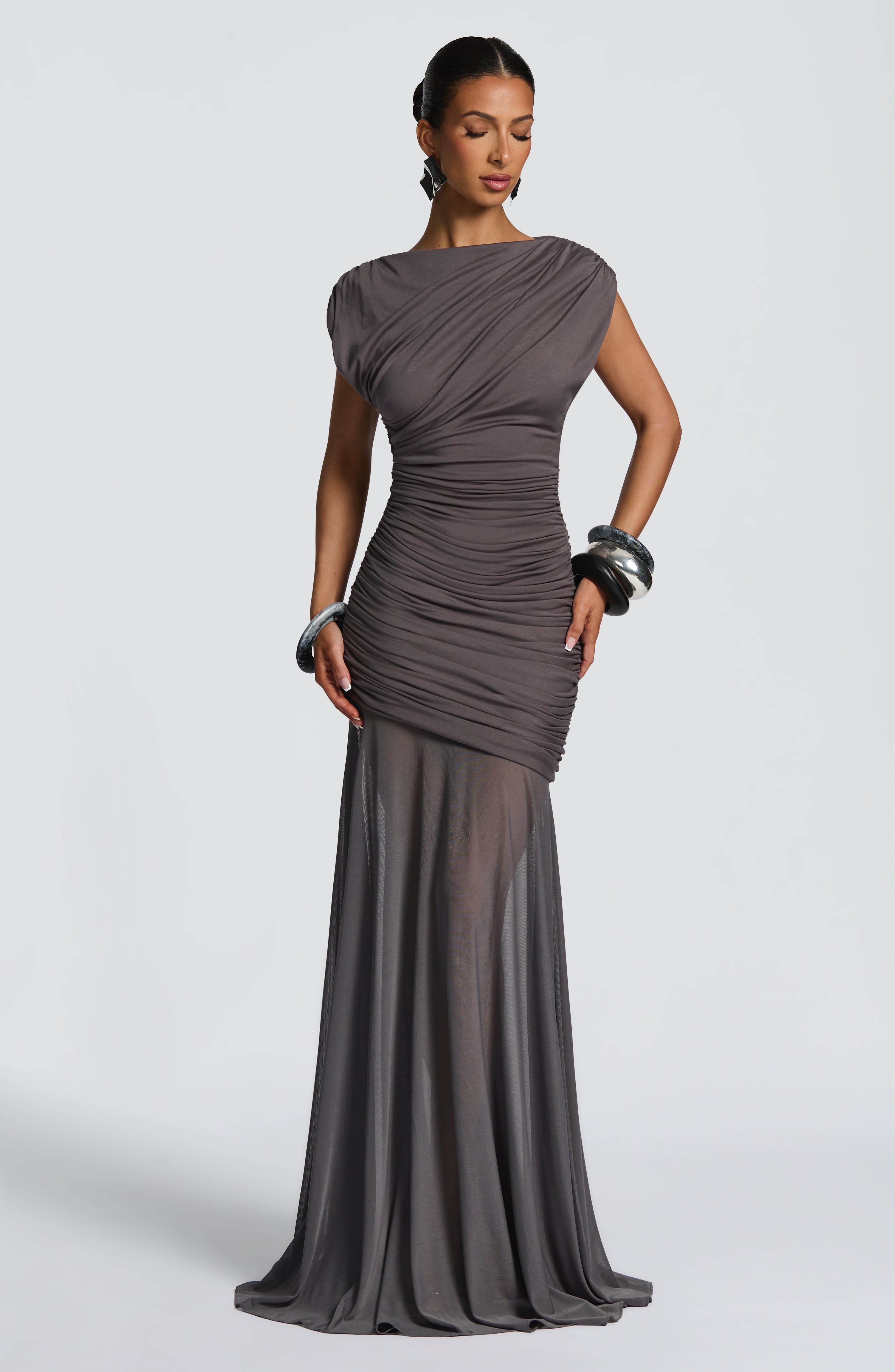 Talia Maxi Dress - Charcoal
