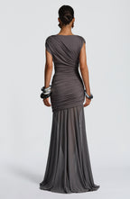 Talia Maxi Dress - Charcoal