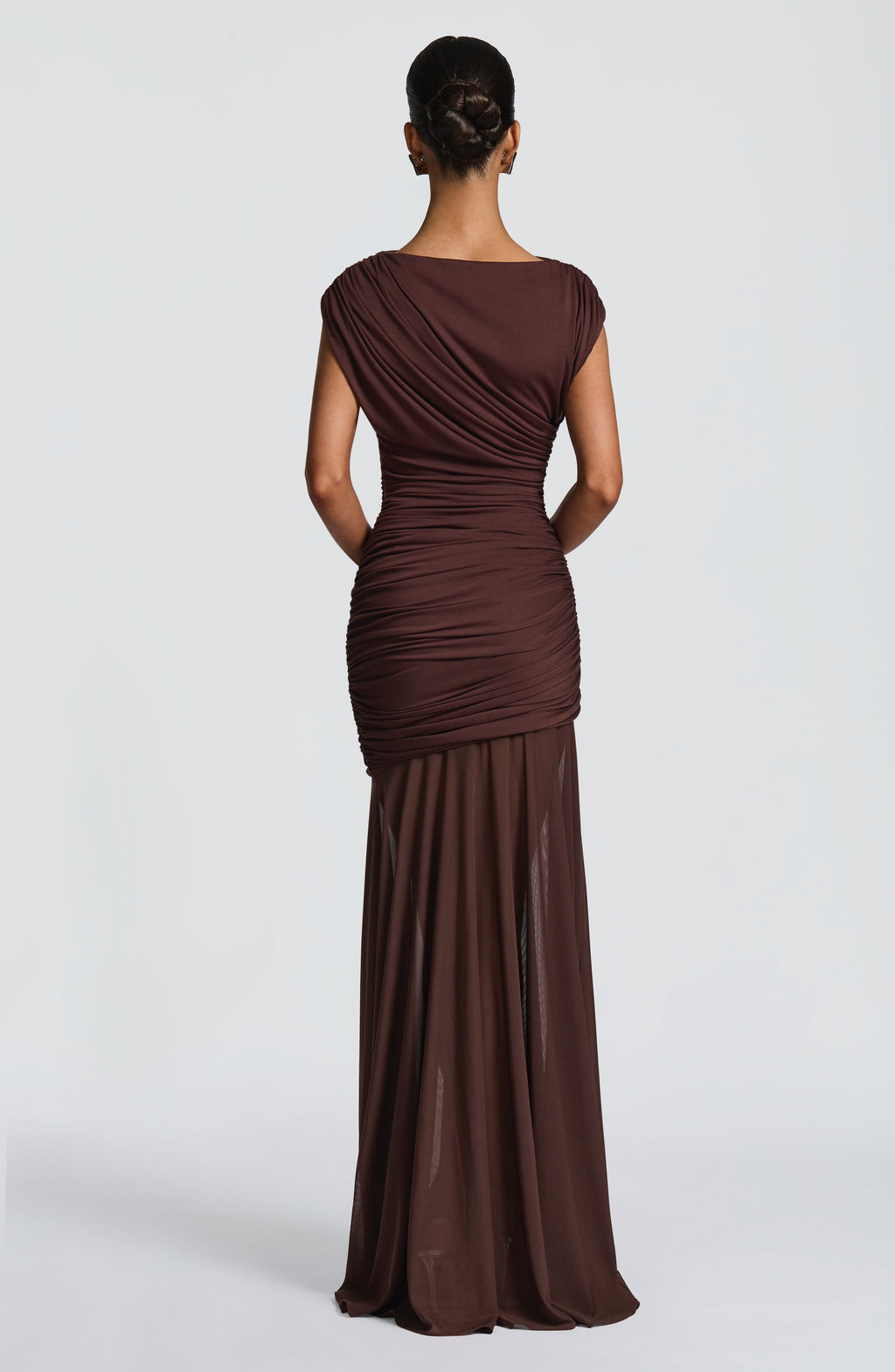 Talia Maxi Dress - Plum Brown