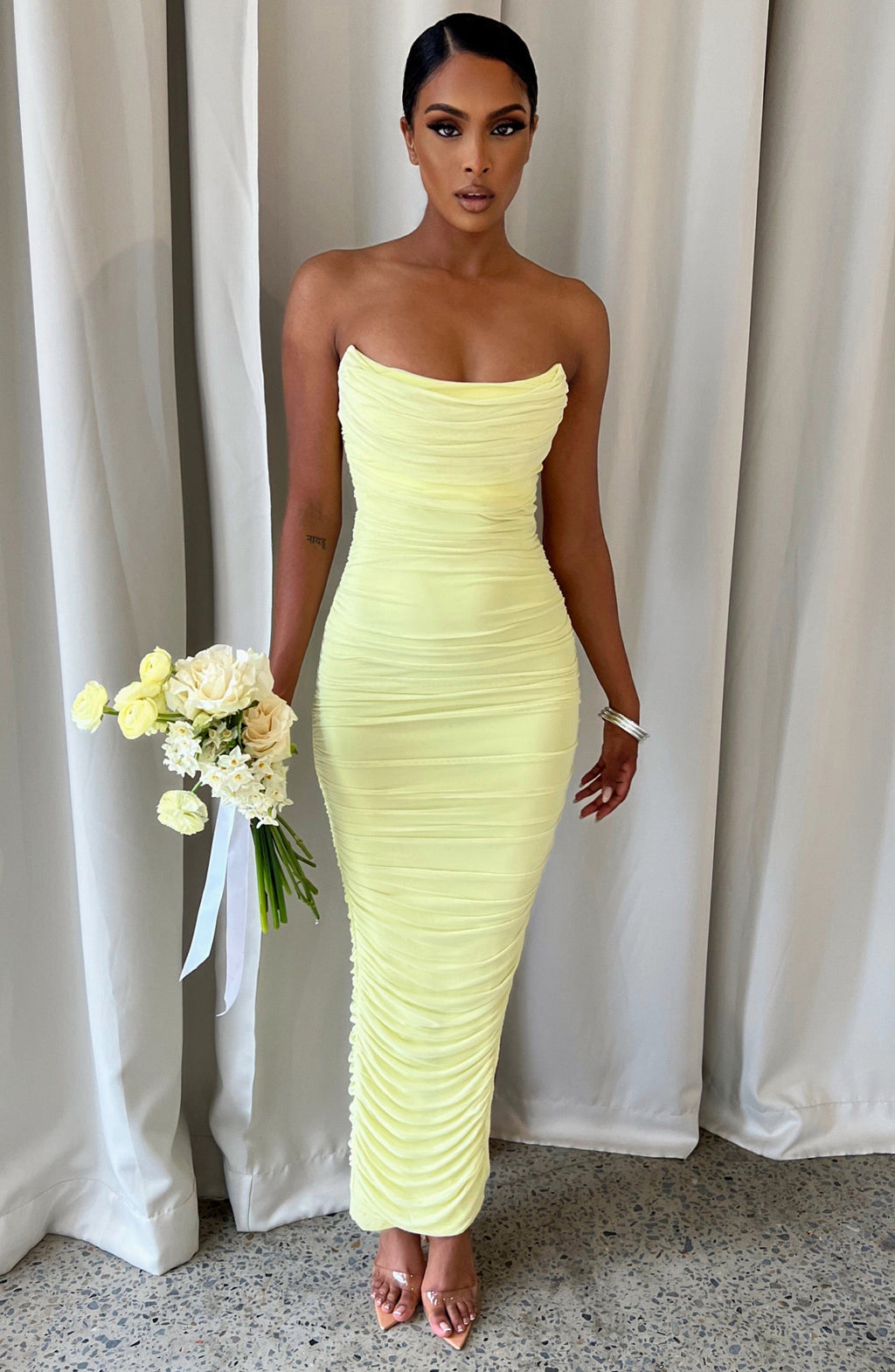 Gianna Maxi Dress - Lime
