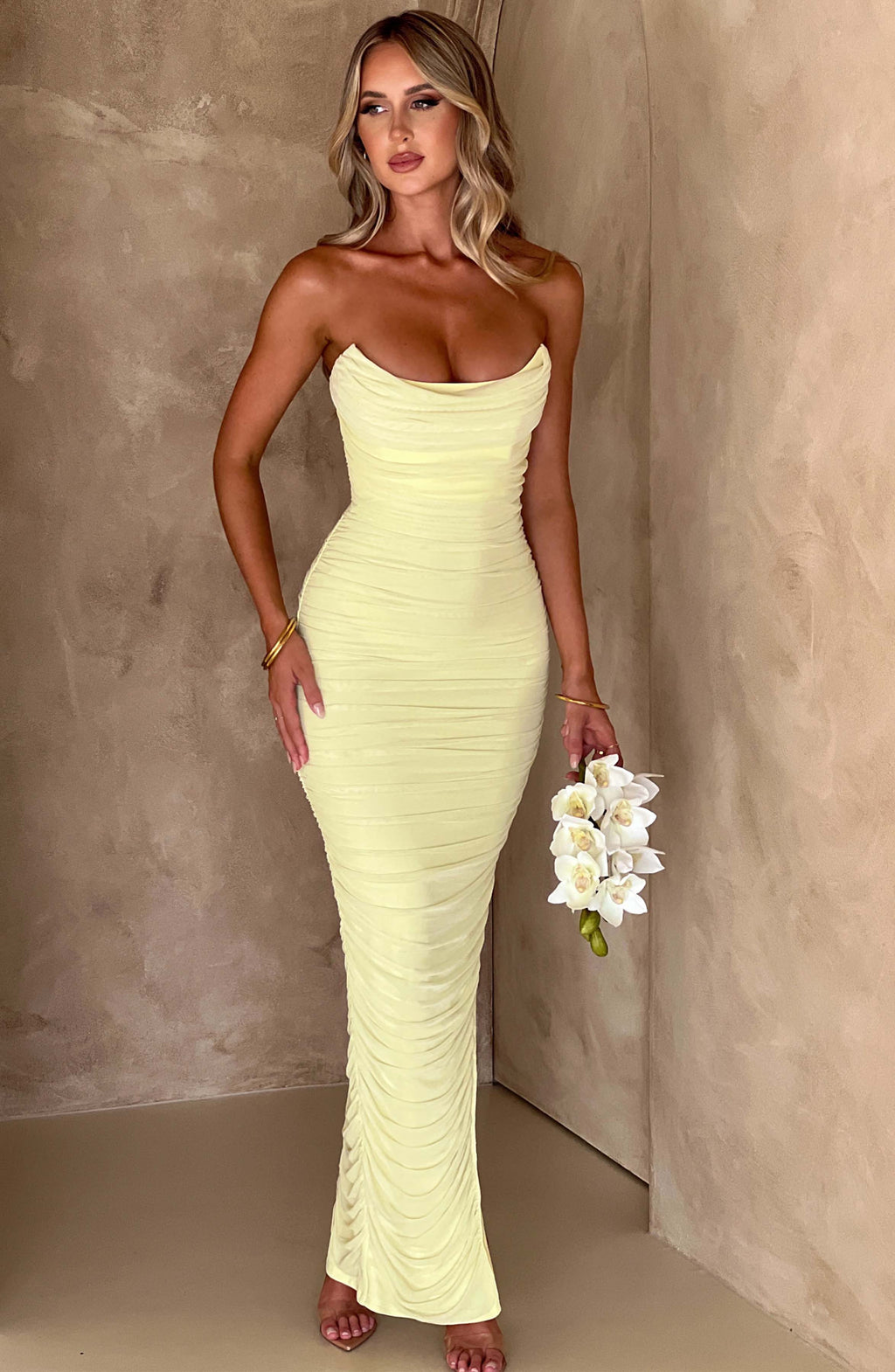 Gianna Maxi Dress - Lime