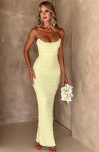 Gianna Maxi Dress - Lime