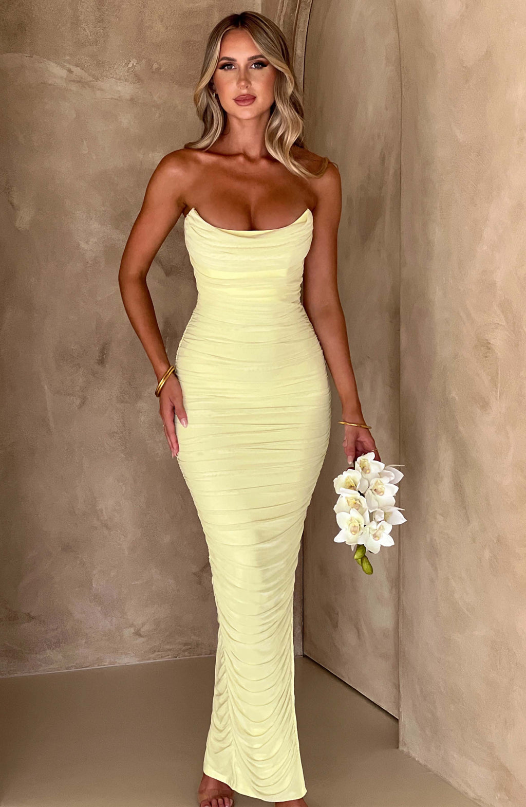 Gianna Maxi Dress - Lime