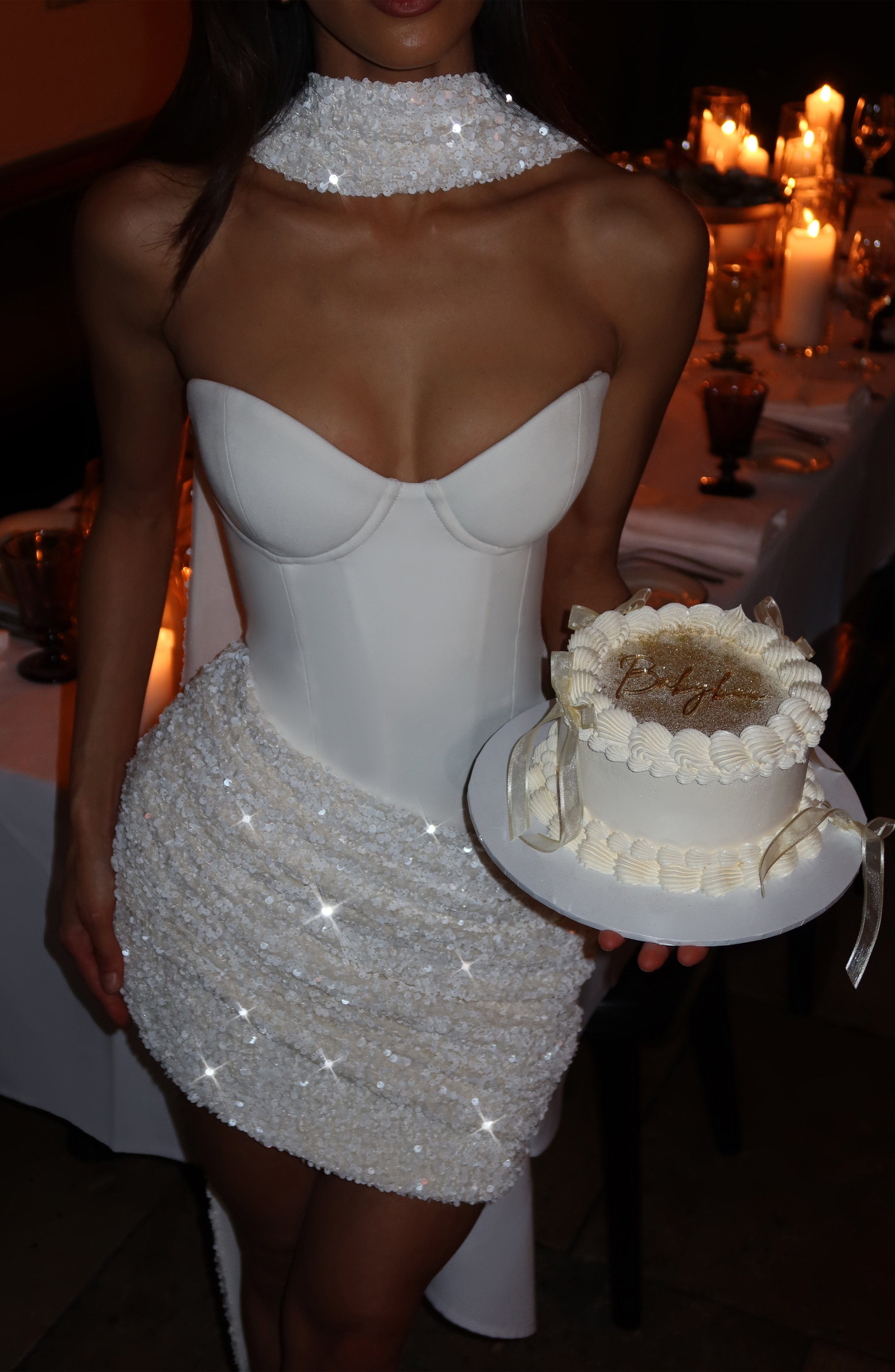 Charlotte Mini Dress - Ivory