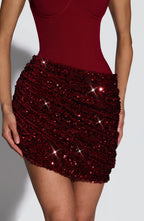 Charlotte Mini Dress - Wine