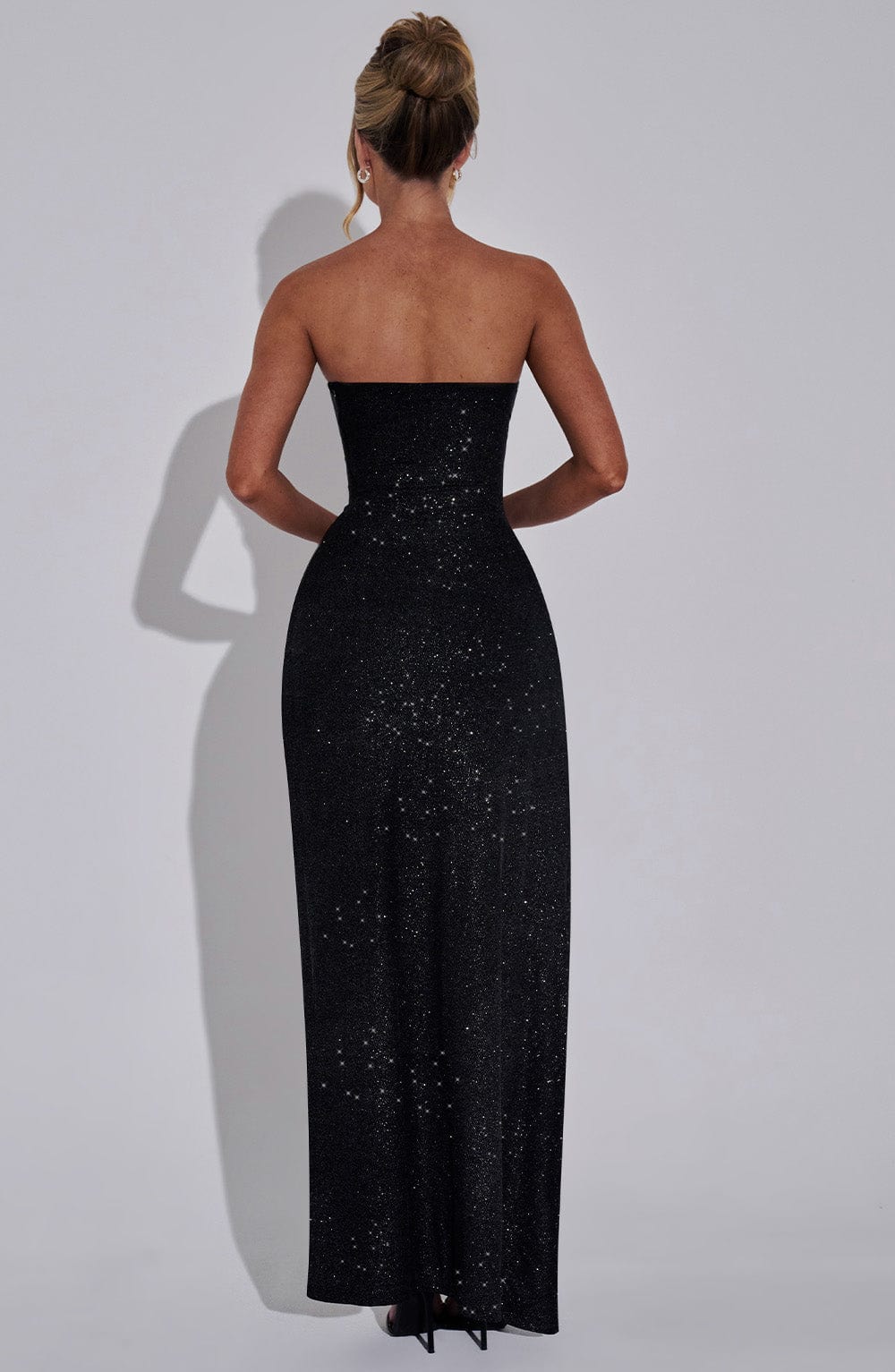 Agatha Maxi Dress - Black Sparkle