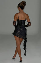 Isla Mini Dress - Black Sparkle