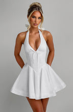 Freya Mini Dress - Ivory