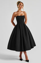 Gemma Midi Dress - Black