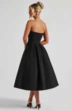 Gemma Midi Dress - Black