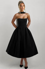 Gemma Midi Dress - Black