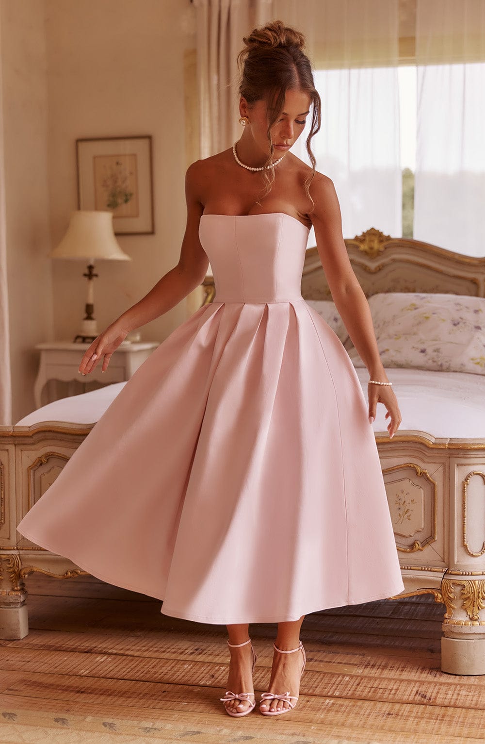 Gemma Midi Dress - Blush