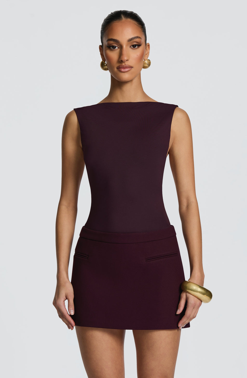 Rosie Mini Skirt - Plum