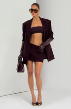 Rosie Mini Skirt - Plum