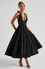 Amber Midi Dress - Black