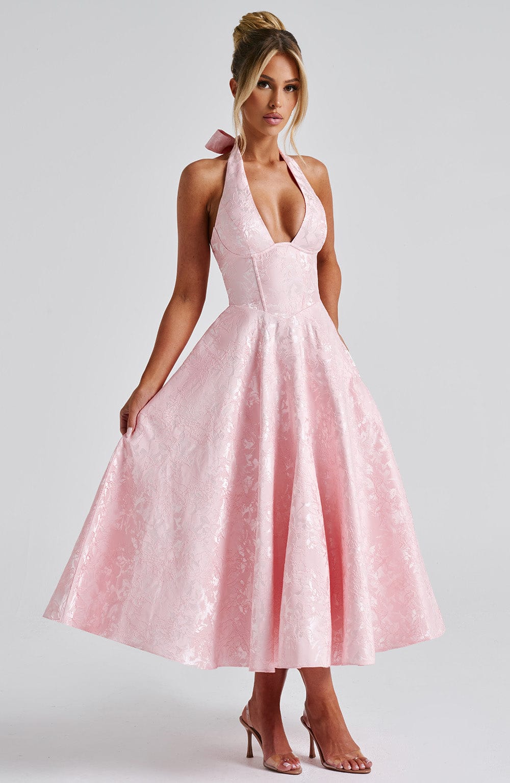 Amber Midi Dress - Blush