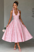 Amber Midi Dress - Blush