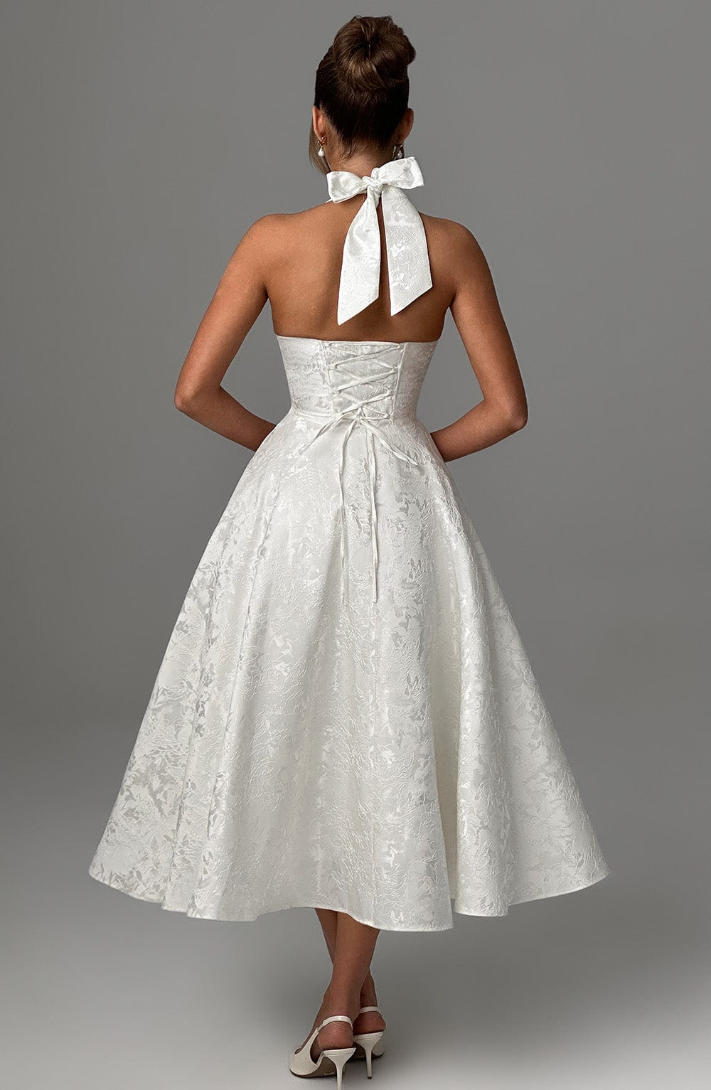 Amber Midi Dress - Ivory