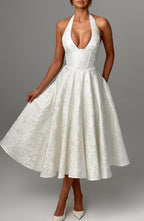 Amber Midi Dress - Ivory
