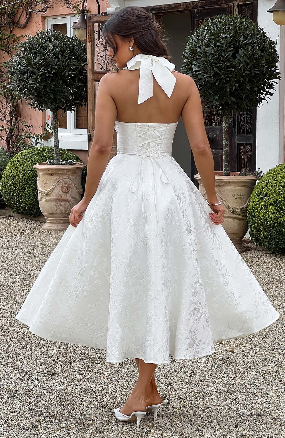 Amber Midi Dress - Ivory