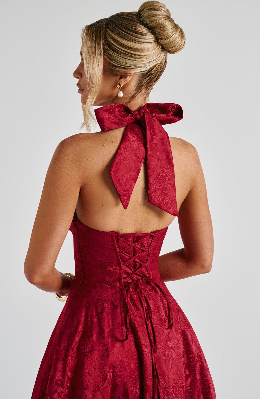 Amber Midi Dress - Red