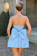 Natalie Mini Dress - Blue