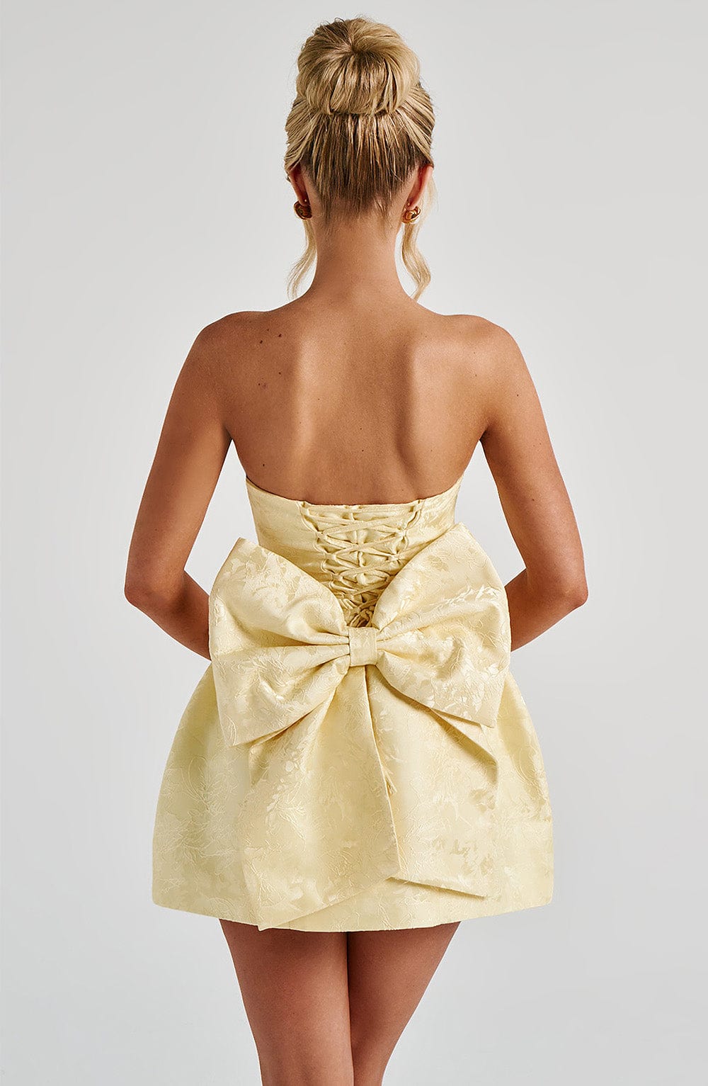 Natalie Mini Dress - Lemon
