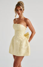 Natalie Mini Dress - Lemon