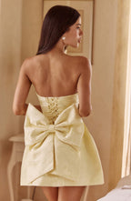 Natalie Mini Dress - Lemon