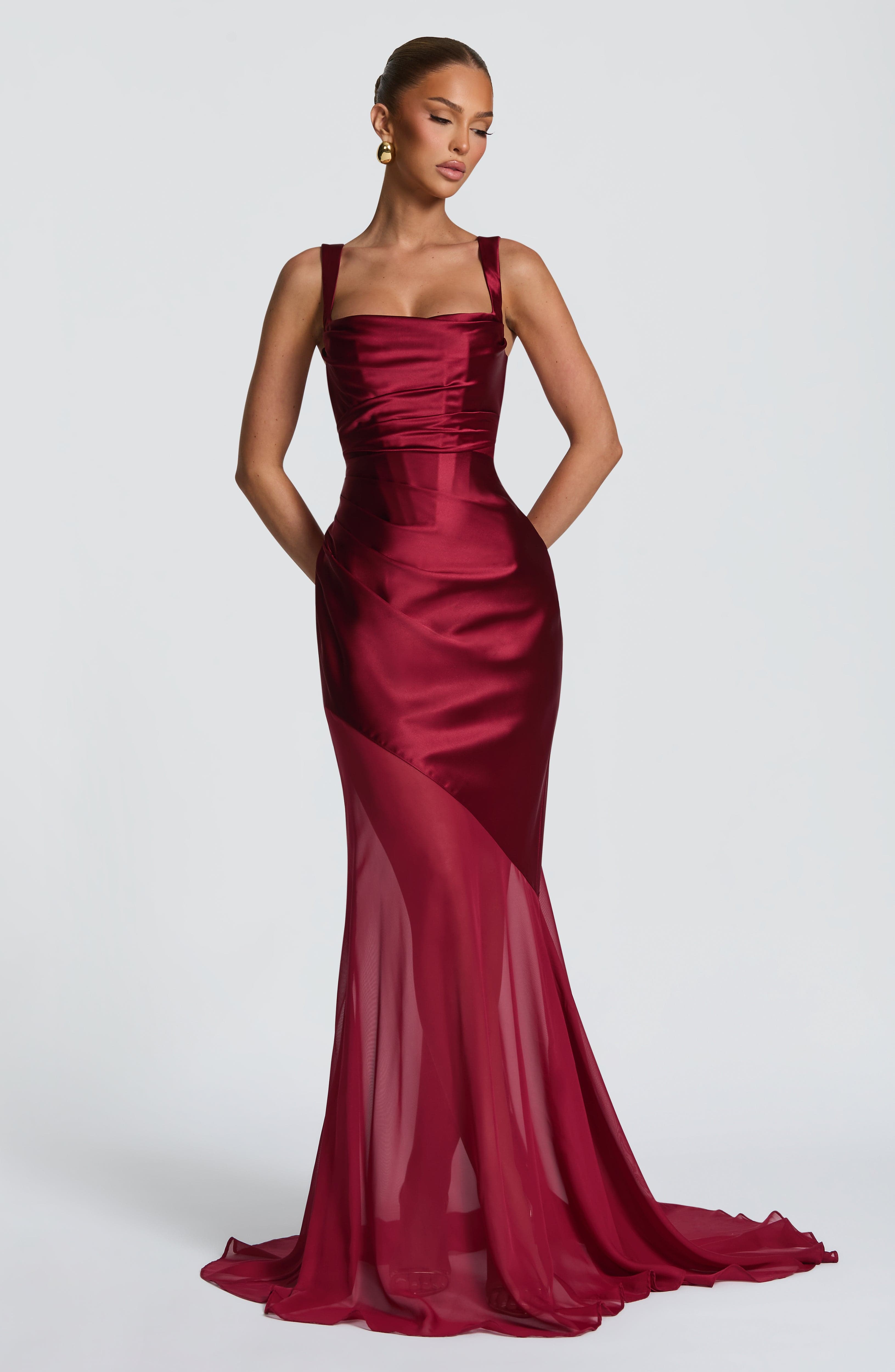 Megan Gown - Burgundy