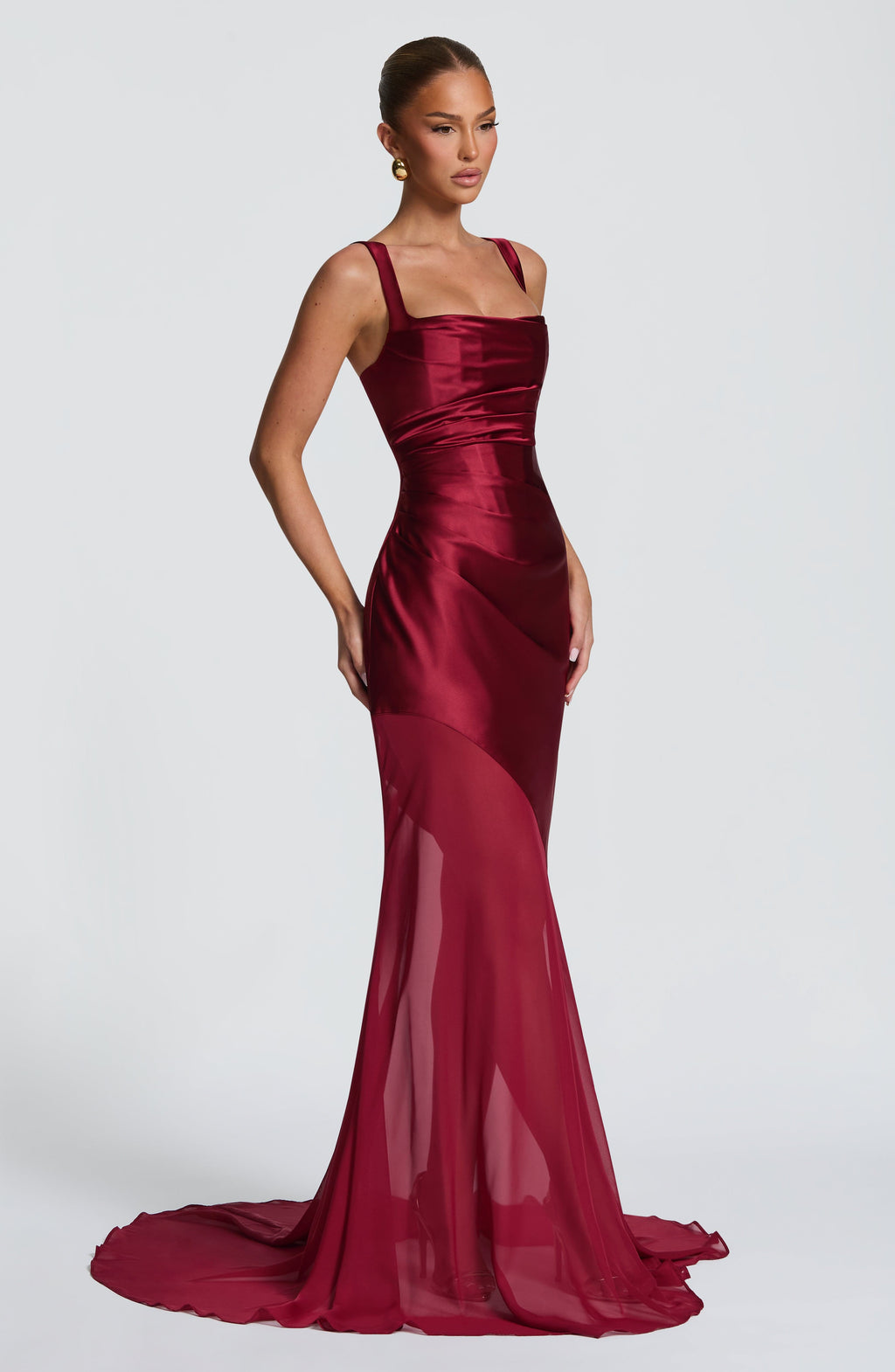 Megan Gown - Burgundy